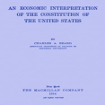 An economic interpretation of the Constitution of the United States by Beard